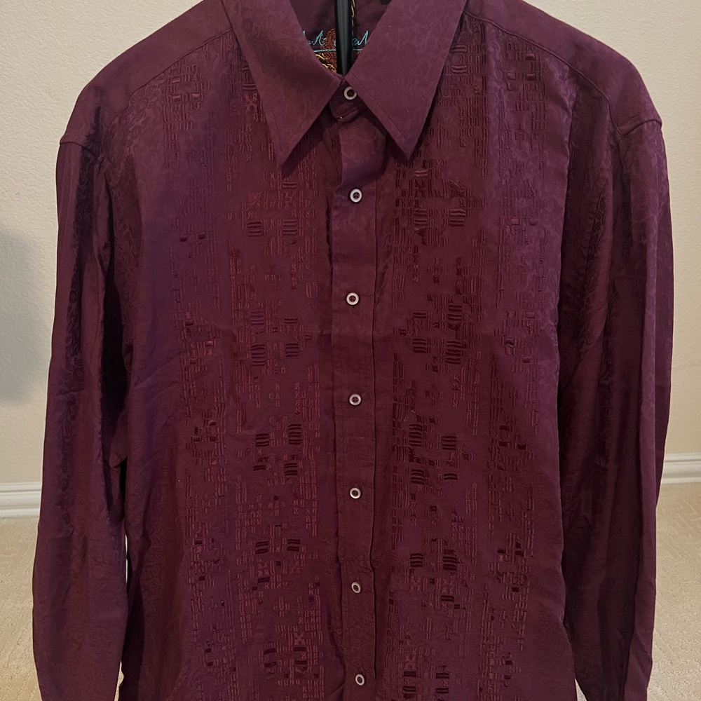 Robert Graham Burgundy Dress Shirt